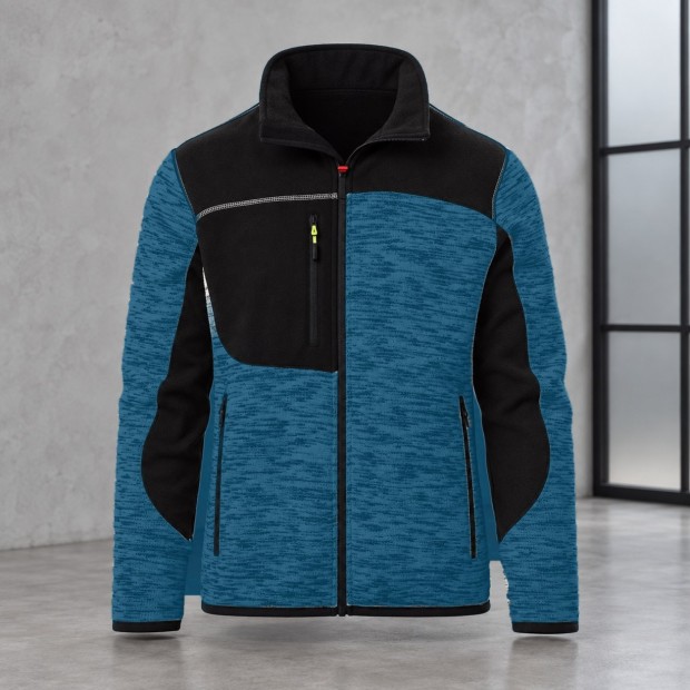 Veste soft-shell Payper Travel Bleu chiné / noir