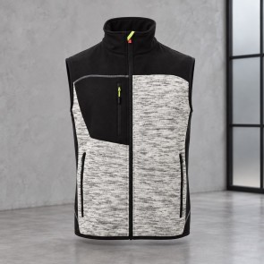 Gilet sans manches Payper Tour Gris chiné / noir – jaune fluo