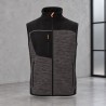 Gilet sans manches Payper Tour Gris acier chiné / noir – orange fluo