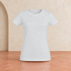 Tee-shirt femme Sol's Imperial Blanc chiné