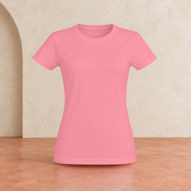 Tee-shirt femme Sol's Imperial Rose bonbon