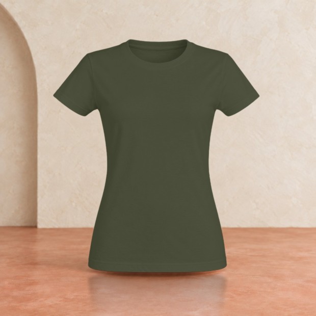 Tee-shirt femme Sol's Imperial Kaki