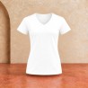 Tee-shirt col V femme Sol's Imperial Blanc