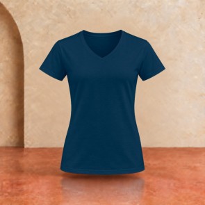 Tee-shirt col V femme Sol's Imperial French marine