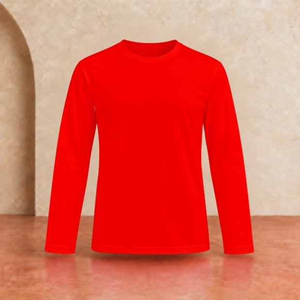 Tee-shirt manches longues homme Sol's Imperial Rouge