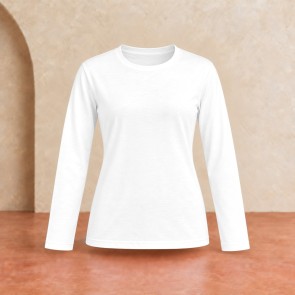 Tee-shirt manches longues femme Sol's Imperial Blanc