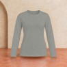 Tee-shirt manches longues femme Sol's Imperial Gris chiné
