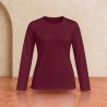 Tee-shirt manches longues femme Sol's Imperial Oxblood
