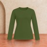 Tee-shirt manches longues femme Sol's Imperial Kaki foncé