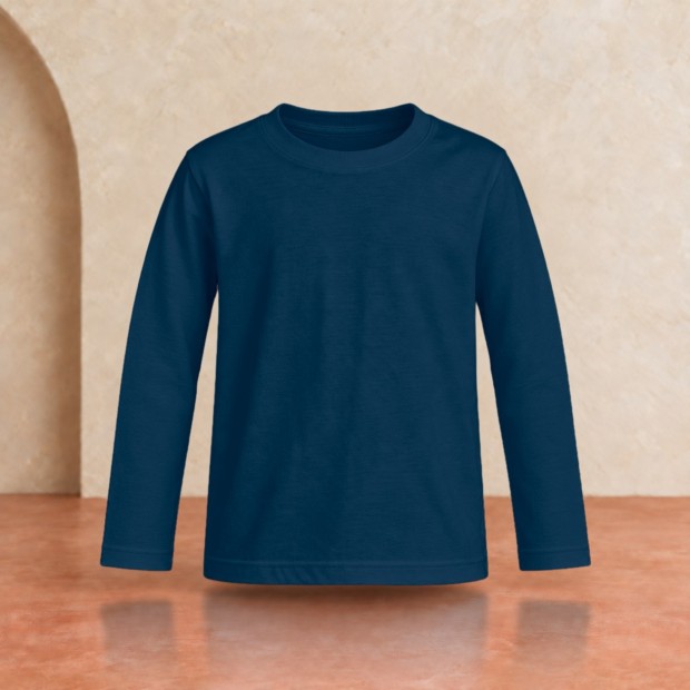 Tee-shirt manches longues enfant Sol's Imperial French marine
