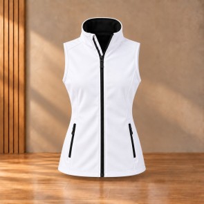 Gilet softshell femme Result R232F White / Black