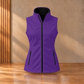 Gilet softshell femme Result R232F Purple / Black