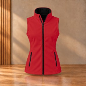 Gilet softshell femme Result R232F Red / Black