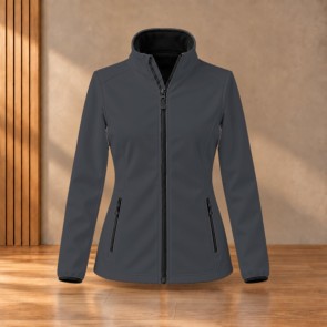 Veste softshell femme Result R231F Charcoal / Black