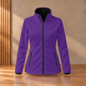Veste softshell femme Result R231F Purple / Black