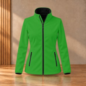 Veste softshell femme Result R231F Vivid Green / Black