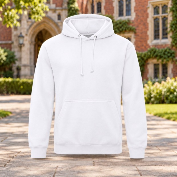 Sweat à capuche homme AWDis JH001 Arctic White