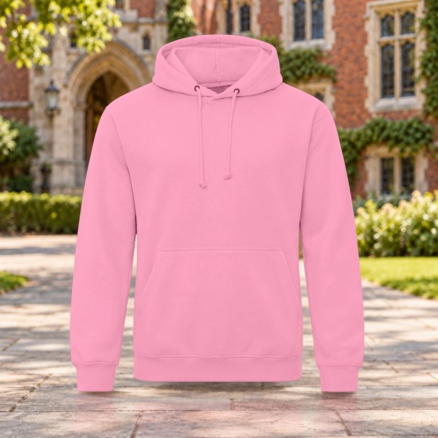 Sweat à capuche homme AWDis JH001 Candyfloss Pink