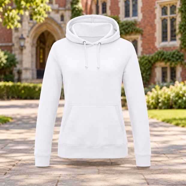 Sweat à capuche femme AWDis JH001F Arctic White