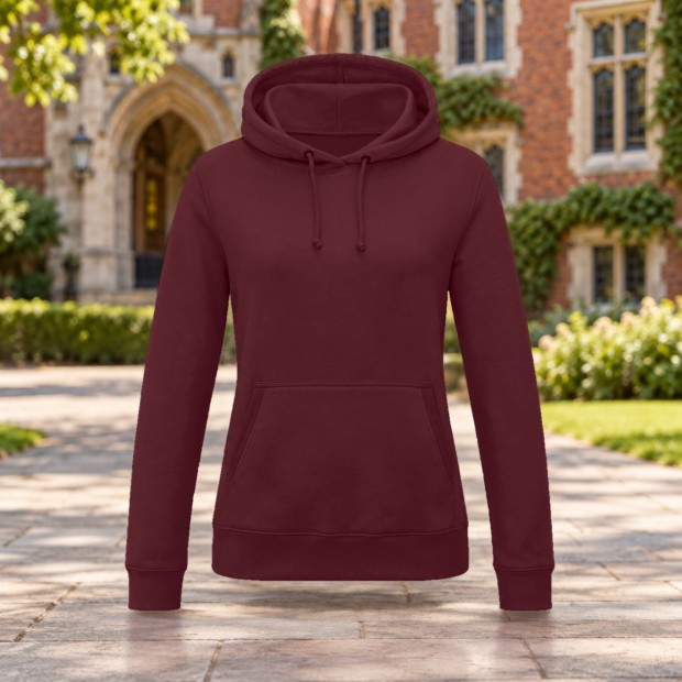 Sweat à capuche femme AWDis JH001F Burgundy