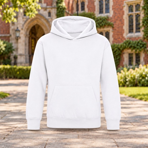 Sweat à capuche enfant AWDis JH001J Arctic White