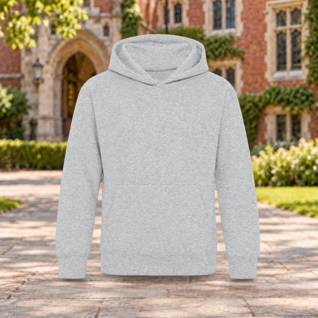 Sweat à capuche enfant AWDis JH001J Heather Grey