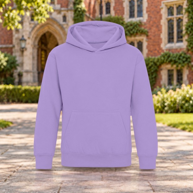 Sweat à capuche enfant AWDis JH001J Digital Lavender