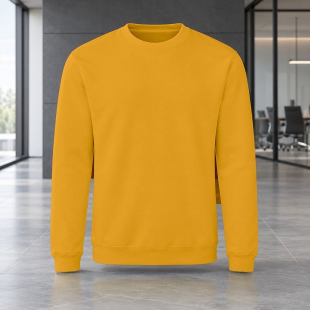 Sweat col rond homme AWDis JH030 Mustard