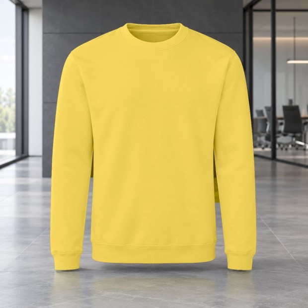 Sweat col rond homme AWDis JH030 Sun Yellow