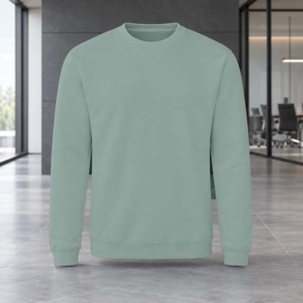 Sweat col rond homme AWDis JH030 Dusty Green