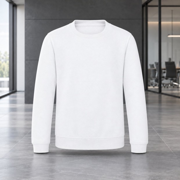 Sweat col rond enfant AWDis JH030J Arctic White