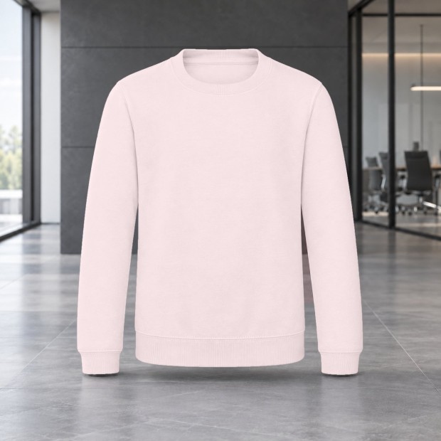 Sweat col rond enfant AWDis JH030J Baby Pink