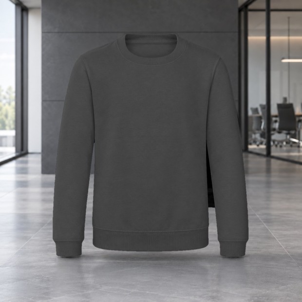 Sweat col rond enfant AWDis JH030J Storm Grey