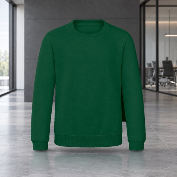 Sweat col rond enfant AWDis JH030J Rainforest Green