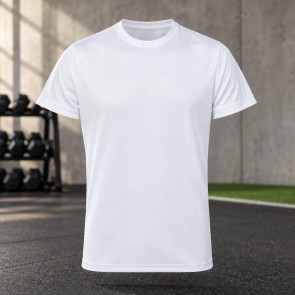 Tee-shirt de running homme personnalisable TriDri TR010 – White, face