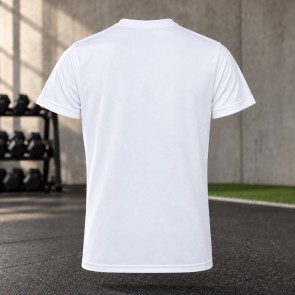 Tee-shirt de running homme personnalisable TriDri TR010 – White, dos