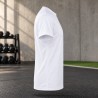 Tee-shirt de running homme personnalisable TriDri TR010 – White, profil droit