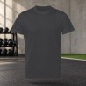 Tee-shirt de running homme personnalisable TriDri TR010 – Black Melange, face