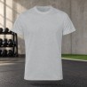 Tee-shirt de running homme personnalisable TriDri TR010 – Silver Melange, face