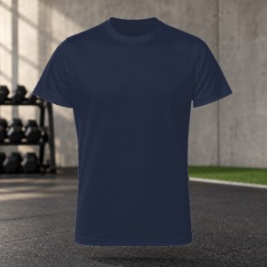 Tee-shirt de running homme personnalisable TriDri TR010 – French Navy, face