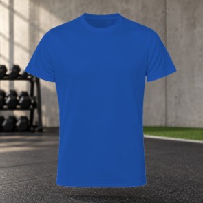 Tee-shirt de running homme personnalisable TriDri TR010 – Royal, face