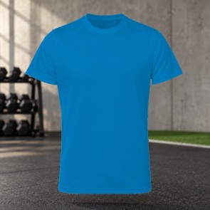 Tee-shirt de running homme personnalisable TriDri TR010 – Sapphire, face