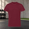 Tee-shirt de running homme personnalisable TriDri TR010 – Burgundy, face