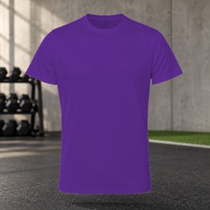 Tee-shirt de running homme personnalisable TriDri TR010 – Bright Purple, face