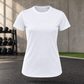 Tee-shirt de running femme personnalisable TriDri TR020 – White, face