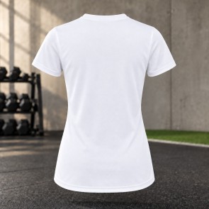 Tee-shirt de running femme personnalisable TriDri TR020 – White, dos