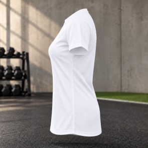 Tee-shirt de running femme personnalisable TriDri TR020 – White, profil gauche