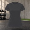 Tee-shirt de running femme personnalisable TriDri TR020 – Black Melange, face