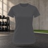 Tee-shirt de running femme personnalisable TriDri TR020 – Charcoal, face