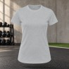 Tee-shirt de running femme personnalisable TriDri TR020 – Silver Melange, face